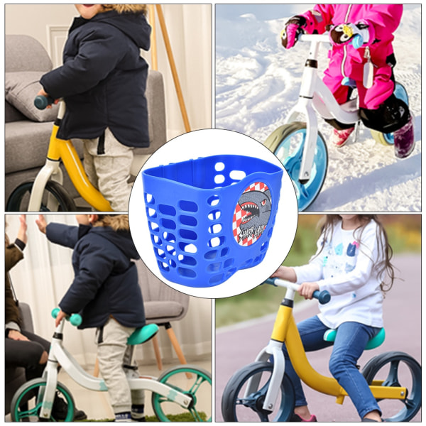 Udendørs Cykel Scooter Sød Front Basket Bike Cycle Shopping Holder til Børn Børn Blå