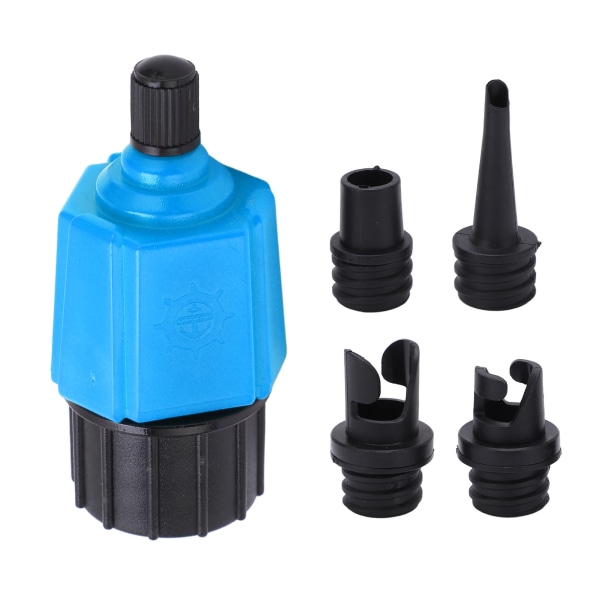 Boat Air Valve Adapter Compressor Air Valve Converter Air Pump Adapter for Kayak Inflatable Boat Raft Paddle Board(Connector 1) Blue