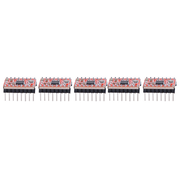 5 stk. Stepper Motor Driver Modul Board til Ramps 1.4 A4988 3D Printer Tilbehør