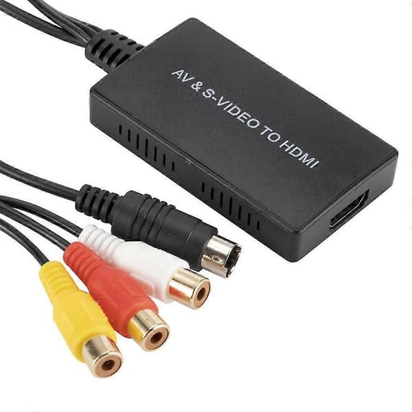 SVideo-HDMI-yhteensopiva muunnin AV S-Video -muunninsovitin tukee 1080P:tä