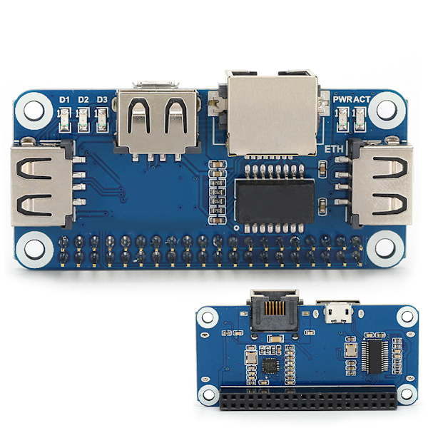 Utvidelsesmodul Hub Splitter Board Elektrisk Tilbehør USB til Ethernet RJ45 Nettverk Port Utvidelsesmodul