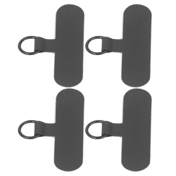 10 stk. Telefon Tether Tab Universal Mobiltelefon Lanyard Patch Uden Klæbemiddel Til De Fleste Smartphones Forhindrer Tab Sort