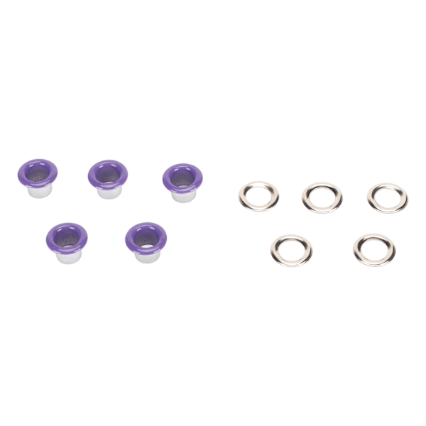 500 set grommetkit 6mm rund robust koppar livlig färg bred applikation öljettkit för läderkläder tyg lila