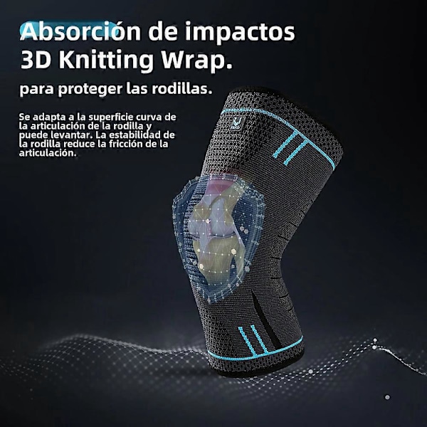 Nyloniset urheilu- ja kuntopolvisuojat, sopivat koripalloon, lentopalloon ja juoksuun, jousituki useisiin tilanteisiin AB080-BK XL