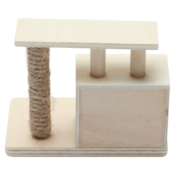 Kattram 1:12 Dockhus Mini Katthus Kattställ Leksaksmöbler Dekorationsaccessoarer