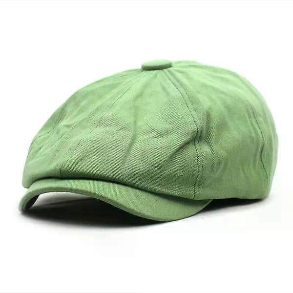 Solide bomulls-newsboycaps for menn, flat topplue, baskerhatter for kvinner, maler, 30 SKY BLUE SKY BLUE 55-60cm adjustable