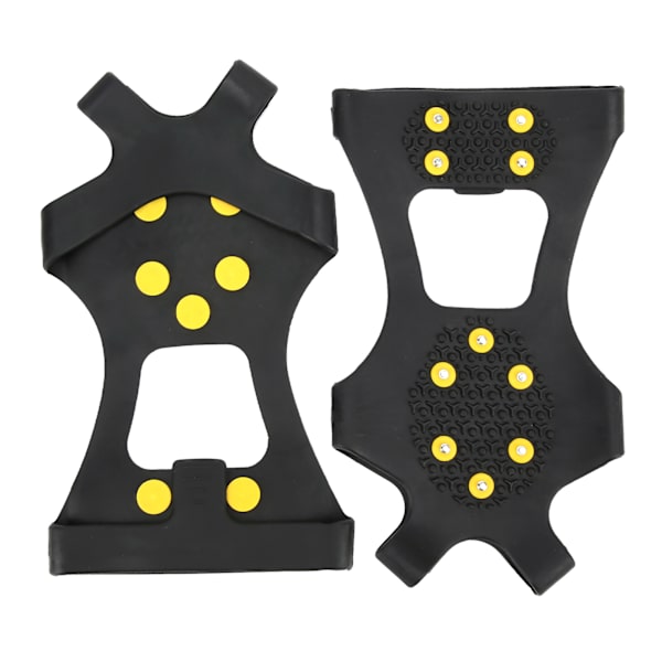 10 Stål Tænder Udendørs Sne Klatring Crampons Bjergbestigning AntiSlips Sko Spikes(XL )