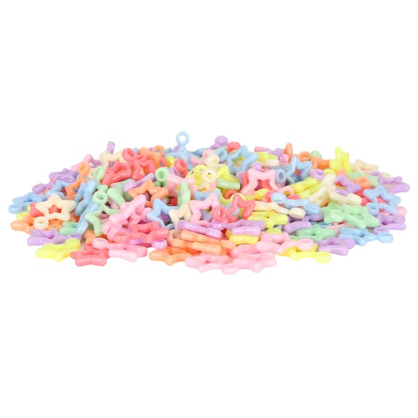 300 STK/pose 5-spiss stjerneformet plastperler Perlede smykketilbehør DIY for barn