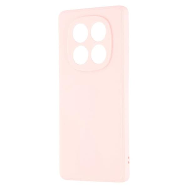 Bulk Buy Compatible with Xiaomi Redmi Note 14 Pro 5G Case Straight Edges Soft TPU Matte Phone Back Cover Pink