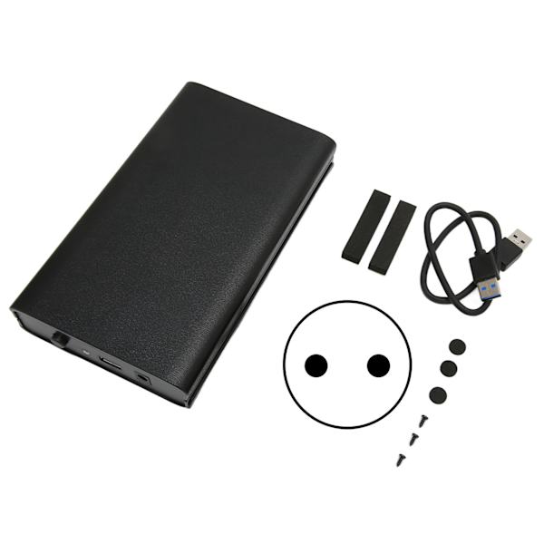 3,5 tommer 2,5 tommer USB3.0 til SATA HDD-kabinet 6 Gbps understøtter SATA I II III ekstern harddisk HDD-kabinet til pc 110-240V EU-stik