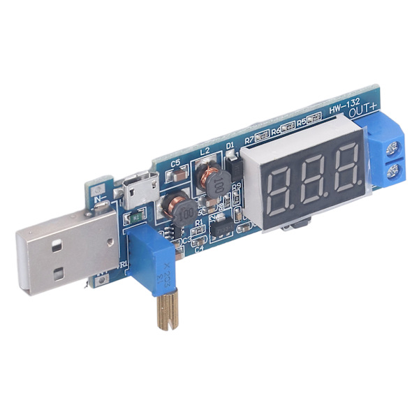 USB strømforsyningsmodul DC3.5‑12V til DC1.2‑24V Buck Boost spenningsregulatoromformermodul