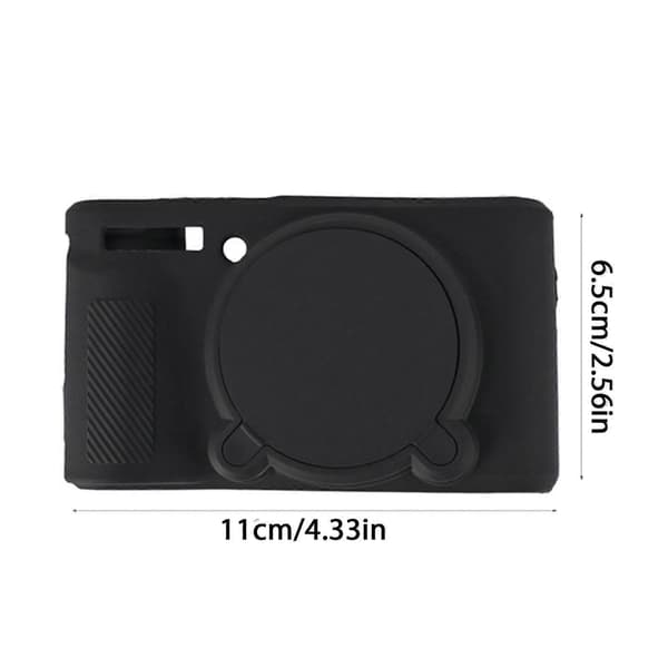 Travel-Friendly Camera Silicone Case for SX740 SX730 with Water-Resistant and Shockproof Design Black Black