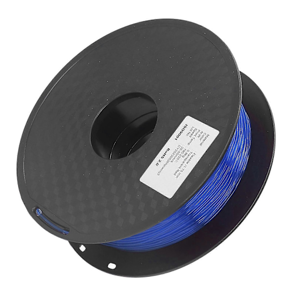 TPU Filament 1,75 mm 1 KG Bundle Tilstoppningsfri Fleksibel kompatibel med FDM 3D Printer Forbrugsvarer Klar Blå