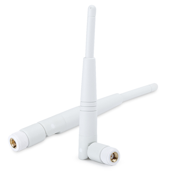 2 STK 2,4G/ 5G Dual Band WiFi-antenne 4DBi Omni RP-SMA grensesnittantenne