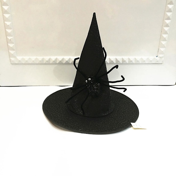 Halloween-häxhatt - Svart trollkarlhatt för Halloweenfest Cosplay