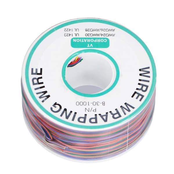 8-tråds farget isolasjonstestkabel 30AWG fortinnet kobberkabel 280m for bærbare datamaskiner