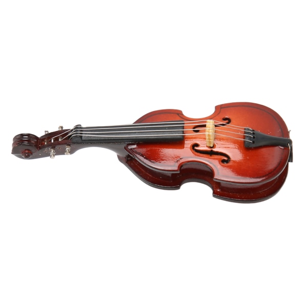 Resin Miniatyr Kontrabas Formad Lapel Brosch Pin Elegant Mini Musikinstrument Brosch för musikälskare
