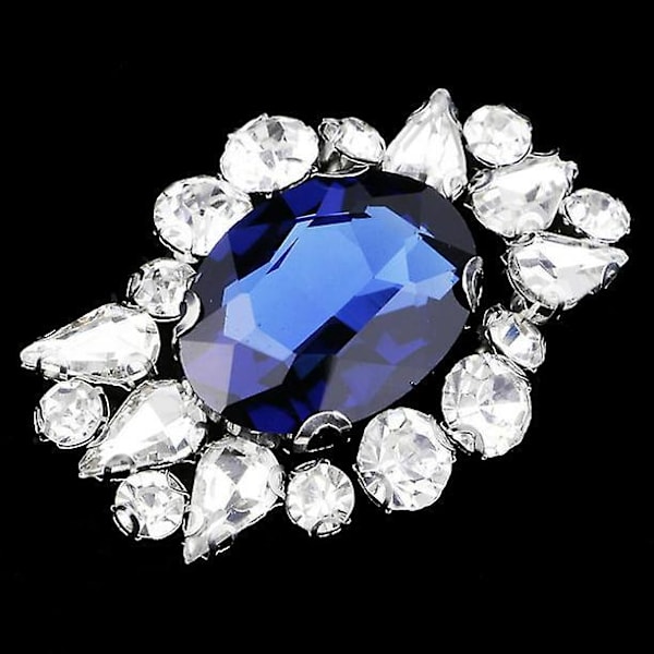 Rhinestone Dekoration för Hantverk: Blå Diamantlapp Klädtillbehör