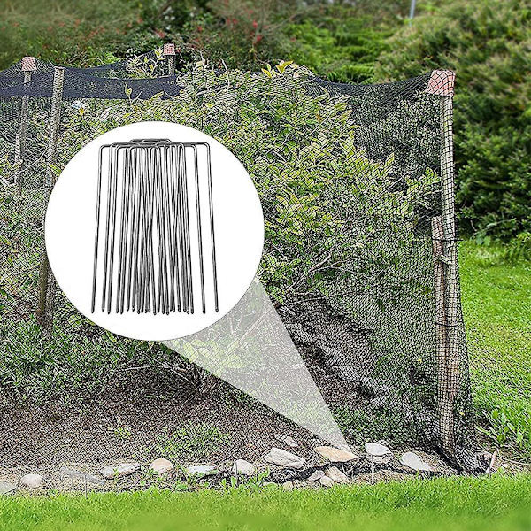 Sort fuglebeskyttelsesnet 7,5 x 15 M til træer, frugter, grøntsager og damme