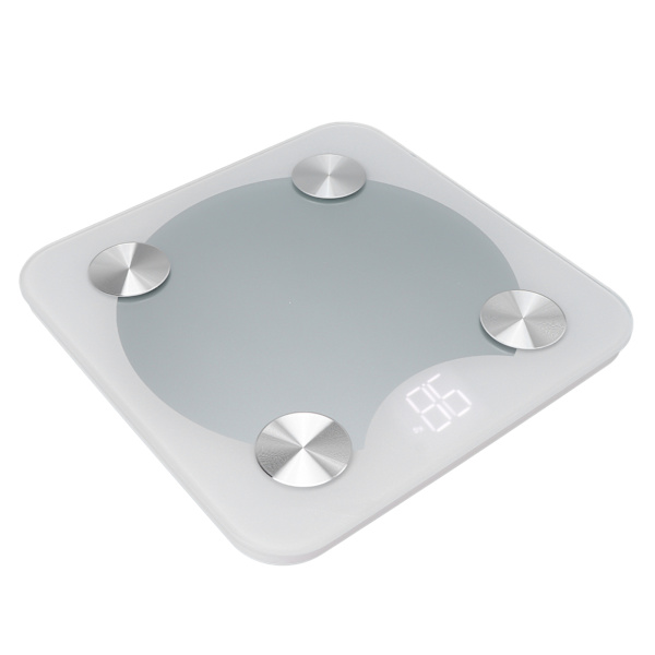 Digitaalinen vaaka, ammattimainen Bluetooth LED-näyttö, älykäs kehon rasvavaaka miehille ja naisille (valkoinen)