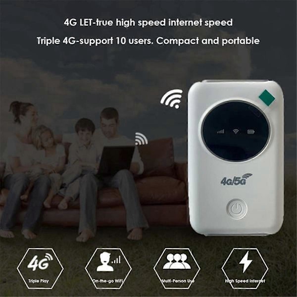 4G LTE Trådløs Router 150Mbps WiFi Router 4G WiFi Modem