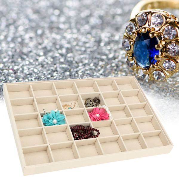 Smykker Display Opbevaringsæske Armbånd Halskæde Ørering Container Organizer (30 Grids Bakke)