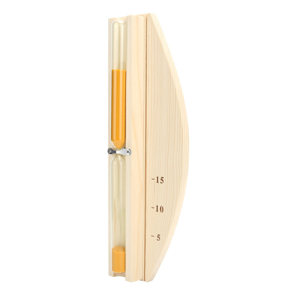 Sauna Timeglas 15 minutter Sauna Rum Sand Ur Glas Timer Vægmonteret Træ Timeglas