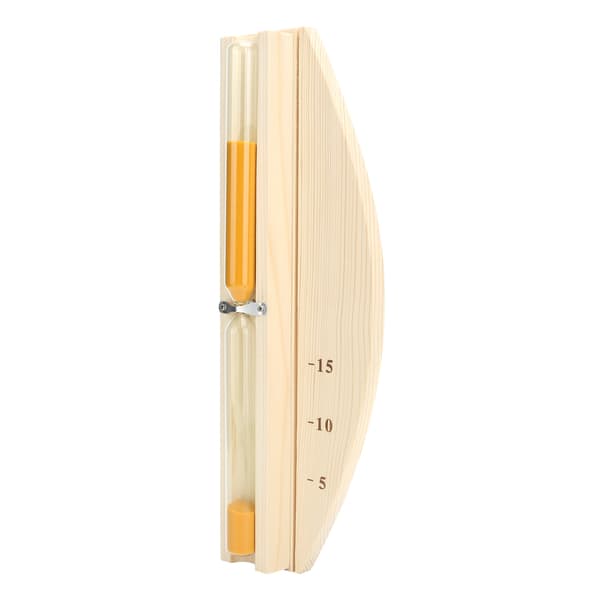 Sauna Timeglas 15 minutter Saunarum Sandur Glas Timer Vægmonteret Træ Timeglas
