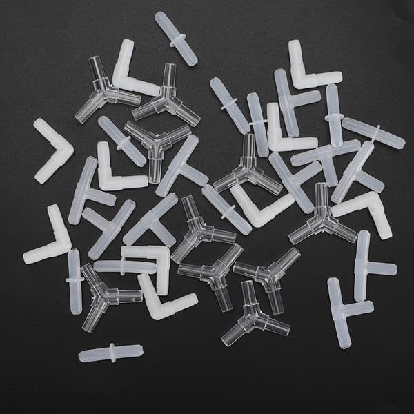 Plastik Akvarium Luftpumpe Slange Samlinger Akvarium Luftslange Konnektor Rørfittings