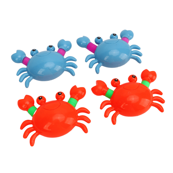 4PCS Teleskopisk Lekeform Endring Leke Plast Lyse Farge Lett Vekt Fidget Tube Leke for Barn Familie Krabbe