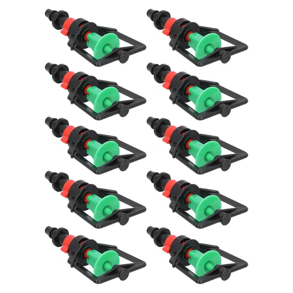 10 Set Roterande G Typ Mikro Munstycke Växter Vattning Sprinkler Refraktion Spray Munstycke för Växthus
