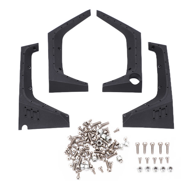 Racing DIY Hjulbryn Plast Hållbar Robust Enkel Installation Bärbar Racing Bil Karosseri för RC Crawler Bil