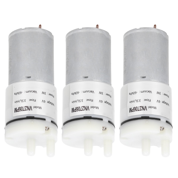 3 stk mikro vandpumpe mini dykmotor akvarium lufttilbehør DC6V VN2706PM