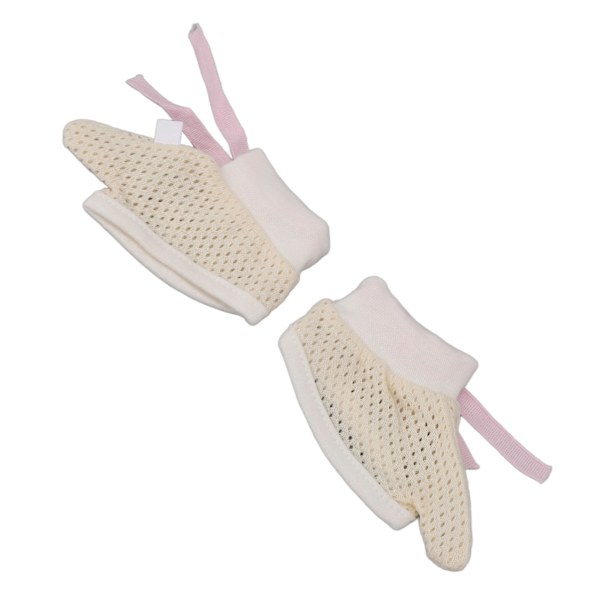 Baby Suger Finger Vantar Stickning Andas Mjuk Justerbar Spädbarn Suger Tumme Vantar för Barn S