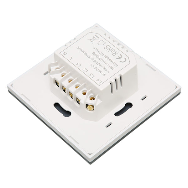 WiFi Smart Wall Light Switch Hærdet glas Fjernbetjening Trådløs Smart Panel Switch 100‑240V