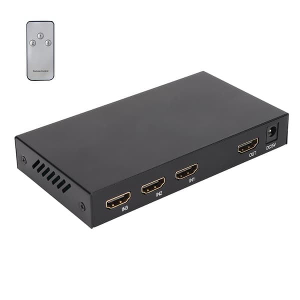 HD Multimedia Interface Switch 3 in 1 Ut 3D 4K HD Video Splitter för PS3 Laptop 100‑240VUK-kontakt