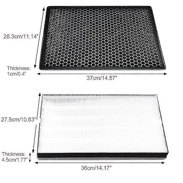 Korvaava suodatin, yhteensopiva Air Purifier Series 2000 2000I -ilmanpuhdistimien kanssa, korvaa AC2889 AC2887 AC2882 Filt-B16