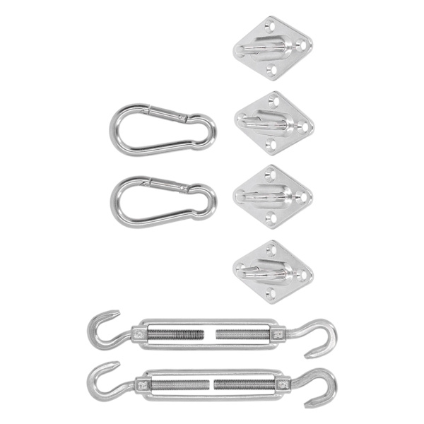 Solsejl Hardware Kit Baldakin Installation Spænde Sæt til Rektangel og Firkantet Markise 5mm