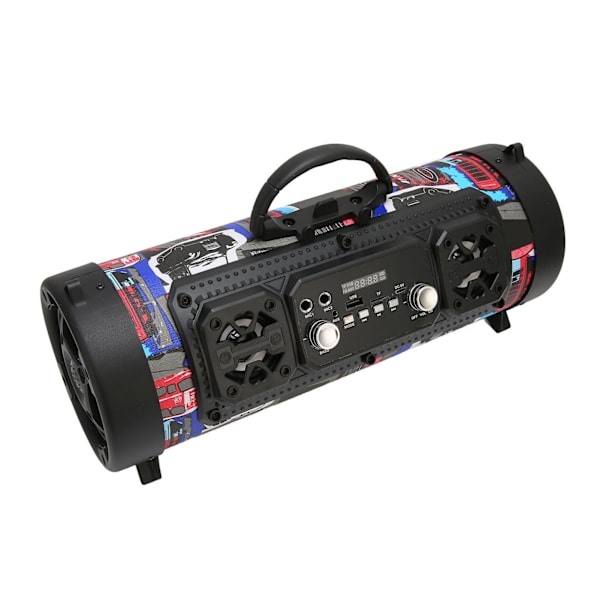 Bluetooth -kaiuttimet Graffiti RGB Langaton kaiutin ääniliitännällä subwooferilla kotijuhliin ulkona retkeilyyn