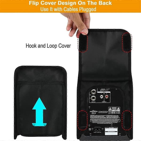 1 Pair Dust Cover Case for Eris E3.5/E4.5 Studio Monitor Speakers Dustproof Protective SlipcoBlack SZRH 0.5 0.5 5