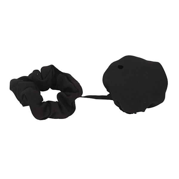 Cover Scrunchie Uudelleenkäytettävä venyvä juomapiikkejä estävä Scrunchie lasikupeille musta