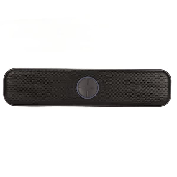 Datorhögtalare USB-driven Stereo 2 Kanal Plug and Play RGB Datorhögtalare Svart