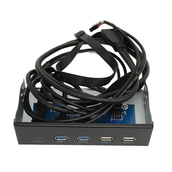 5,25 tommer mediedashboard 2xUSB3.0 2xUSB2.0 1xType C 10 Gbps High Speed ​​Media Frontpanel til PC Desktop Chassis 2U3+2U2+TC