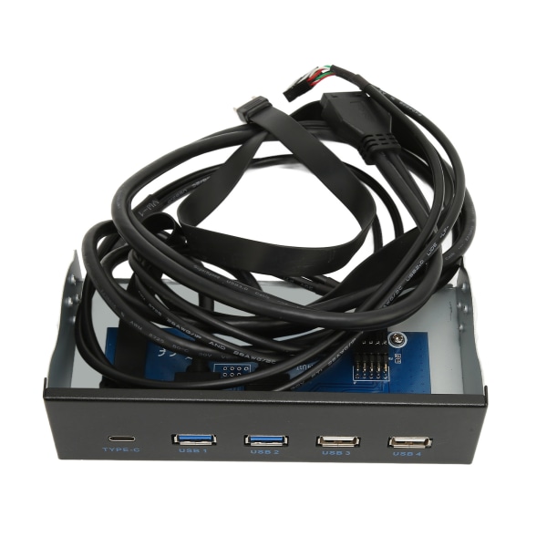 5,25 tums Media Dashboard 2xUSB3,0 2xUSB2,0 1xTyp C 10 Gbps High Speed ​​Media Frontpanel för PC Desktop Chassi 2U3+2U2+TC