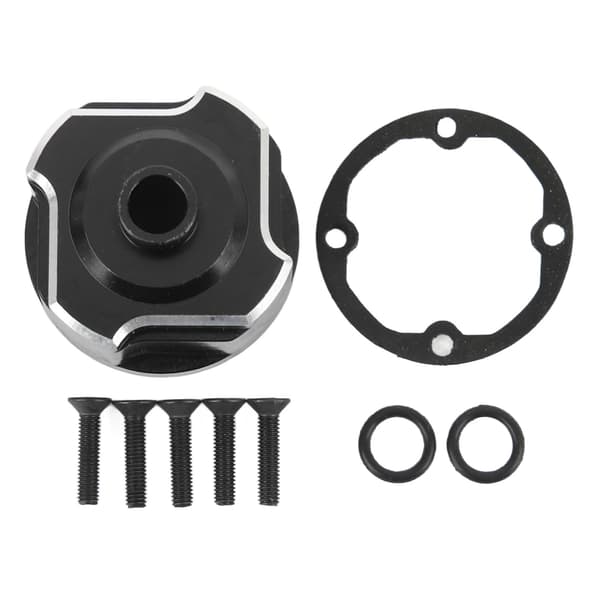 RC Bil Differentialhus Forreste Midterste Bagerste Universal Differentialhus til TRAXXAS SLEDG 1/8 4WD Sort