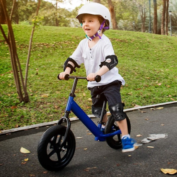 Barns 3-i-1 set: knäskydd, armbågsskydd och handledsskydd för åldrarna 6-16 - perfekt för skridskoåkning, skoter, cykling och skateboard