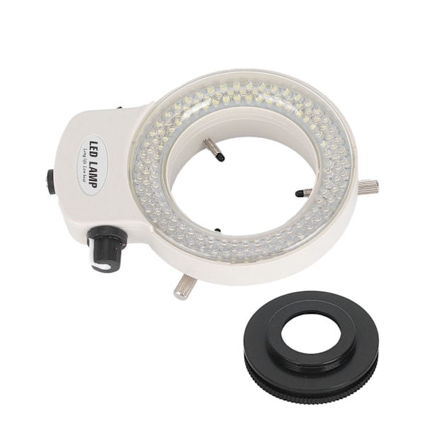 Säädettävä 144 LED-rengasvalonlähde stereomikroskoopille ja kameralle AC100-240VEU-pistoke