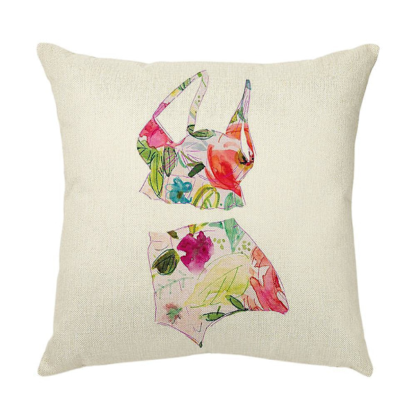 En uppsättning med 4 kuddfodral 45 x 45 cm Dekorativa örngott för soffa Vardagsrum Sovrum Stol Heminredning