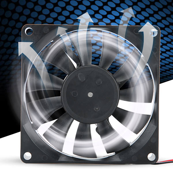 Køleblæser til Mainframe Box - 8 cm, 24V, 0,26A, 4800RPM