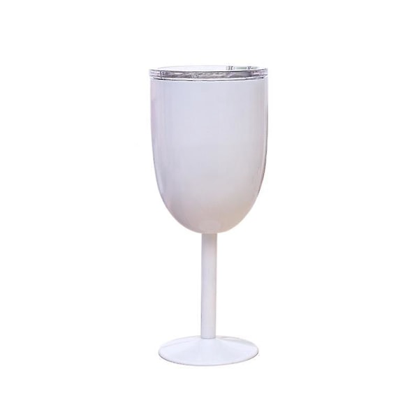 Isolerad Vinglas i Rostfritt Stål med Lock Premium Färgglad Goblet för Rött Vin 1 Styck
